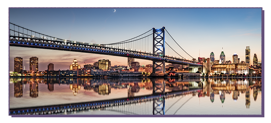 Delaware city and bridge