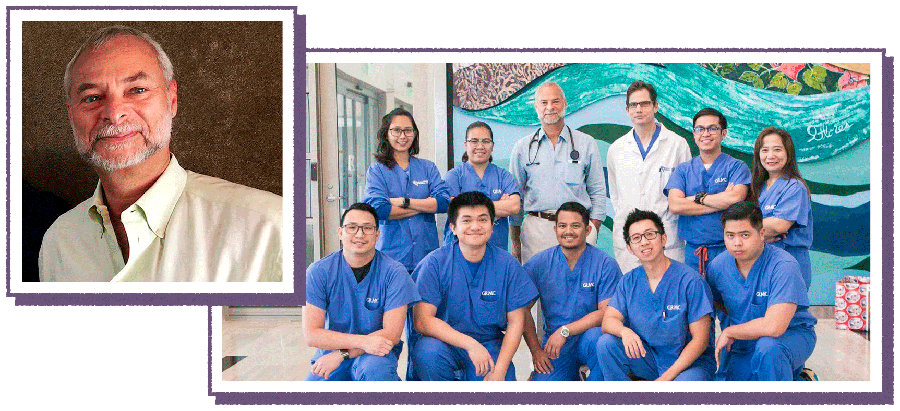 Dr. Joseph Wiedermann and his colleagues working locum tenens in Guam