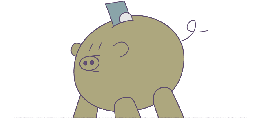 Illustration of piggy bank - freebies and discounts for healthcare workers